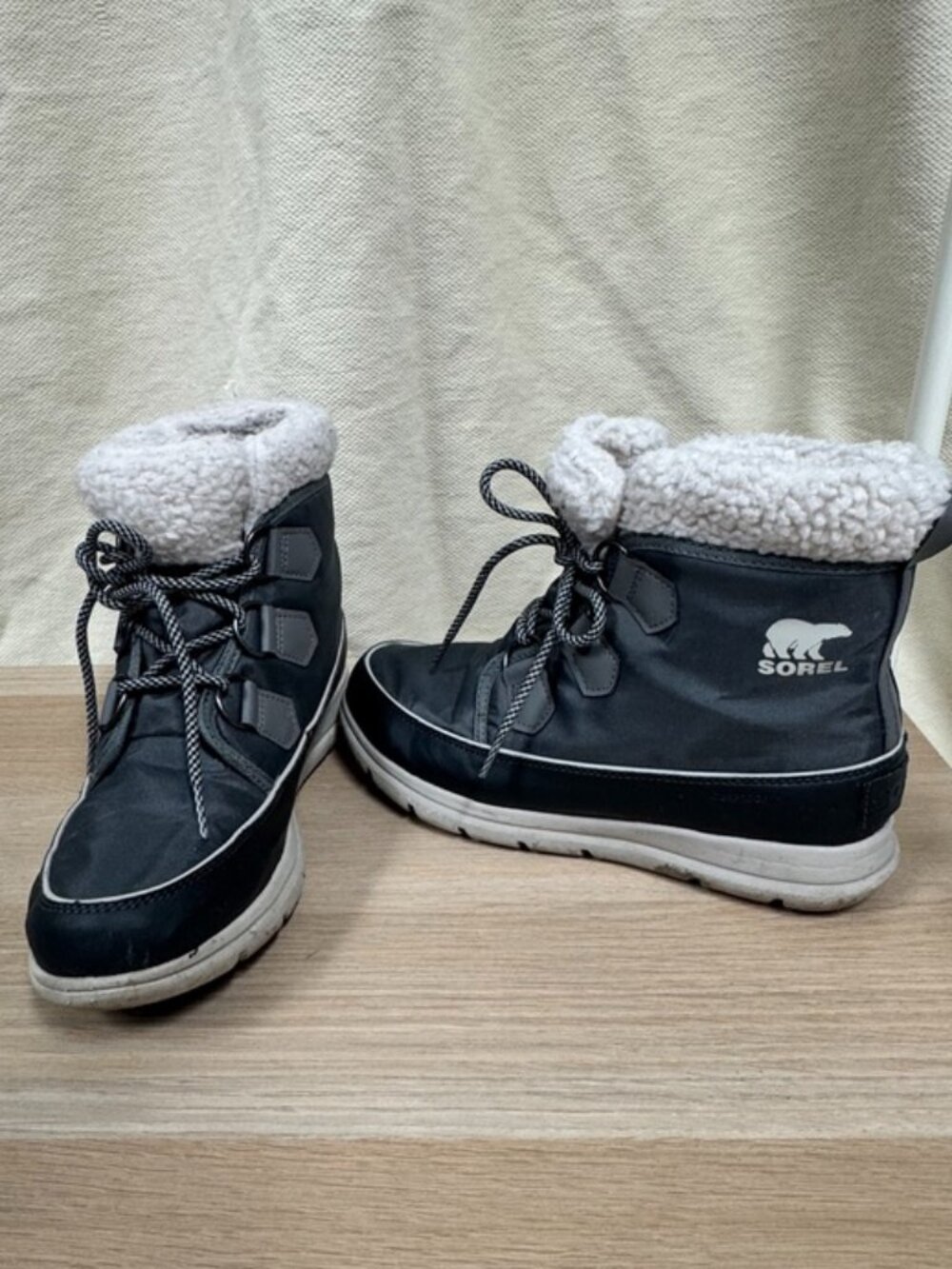 SOREL Explorer Carnival Waterproof Boot with Faux Fur Collar (Women)